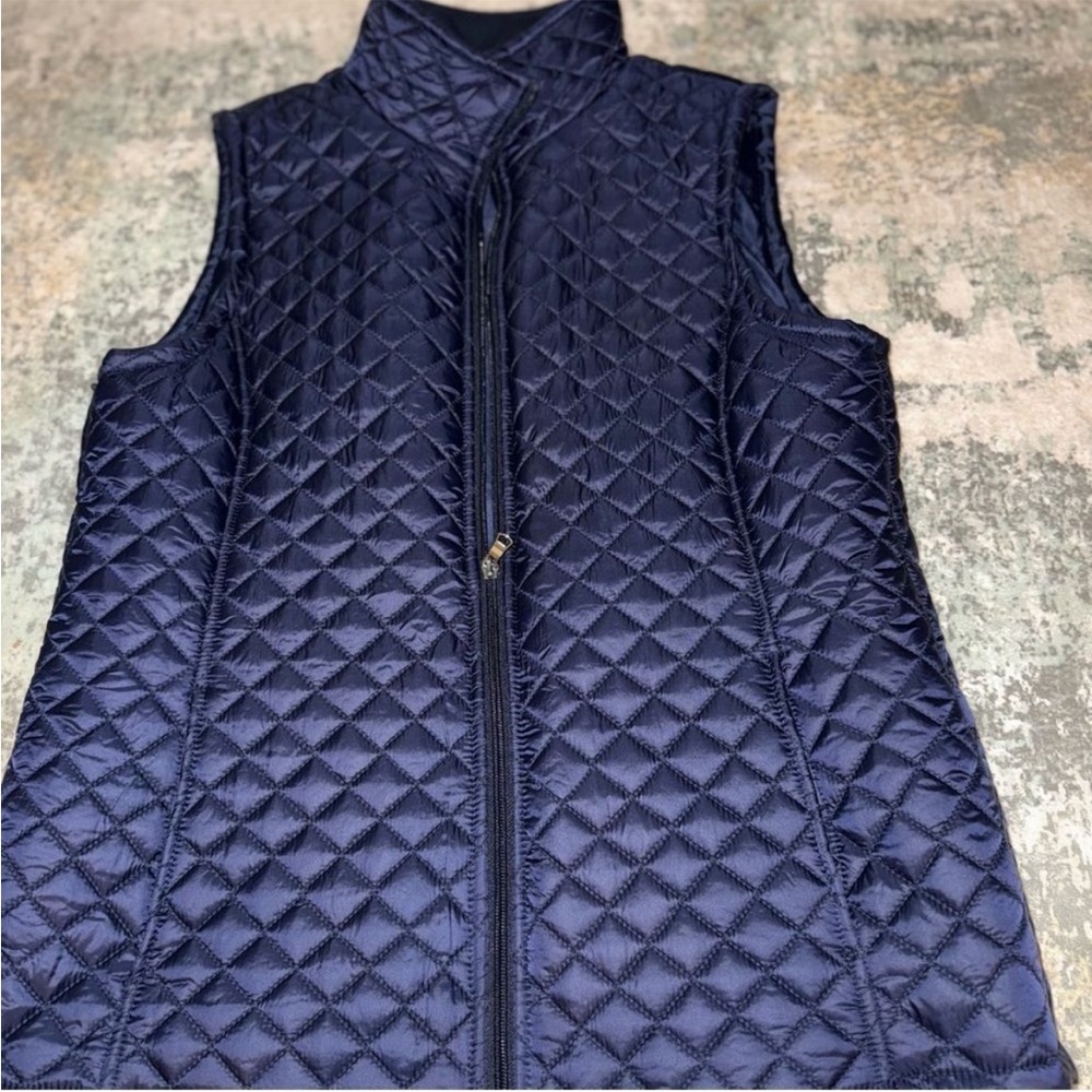 Liverpool Jeans Company Navy Quilted Vest - Large